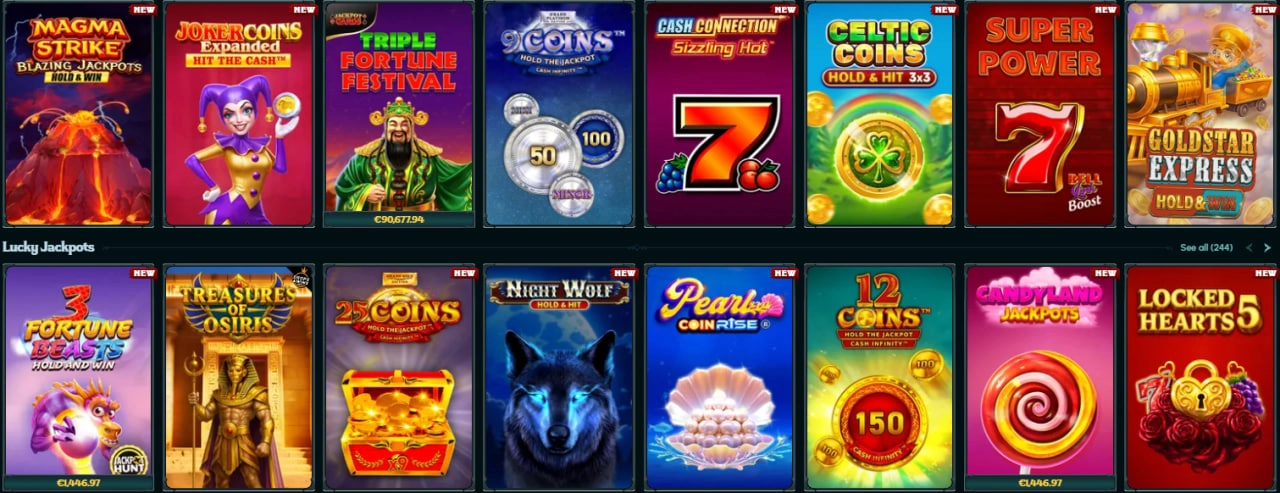 carinabet casino jackpots